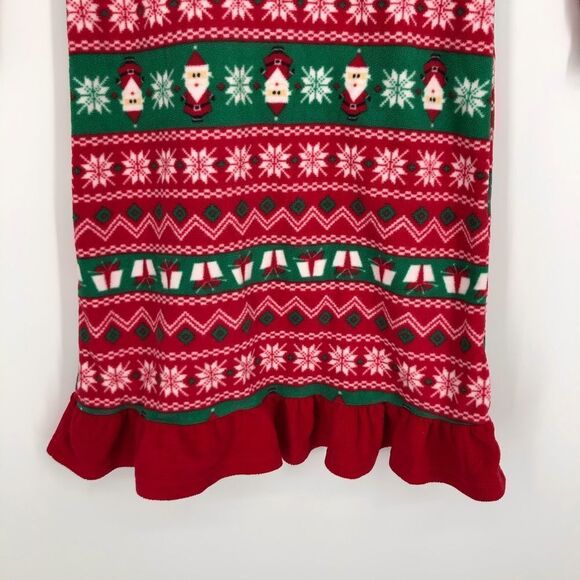 Flannel Christmas Nightgown Ruffle Hem - Picture 4 of 6